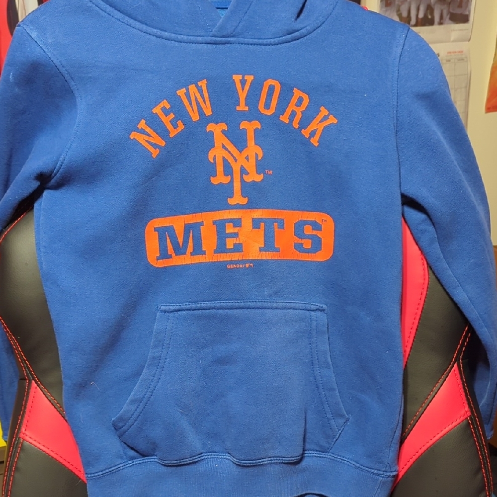Genuine Merchandise New York Mets Blue and Orange Kids Hoodie